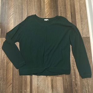 Dark green waffle tee